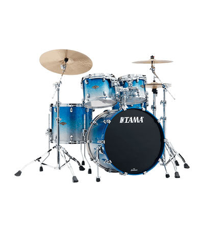 Tama WBS42S-MBI +WBSS55-MBI Starclassic Walnut/Birch 22"5pc Drum Set - Molten Blue Ice Fade