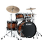 Tama WBS52RZS-MBR+WBSS55-MBR Starclassic Walnut/Birch 22" 6pc Drum Shell Set - Molten Brown Burst