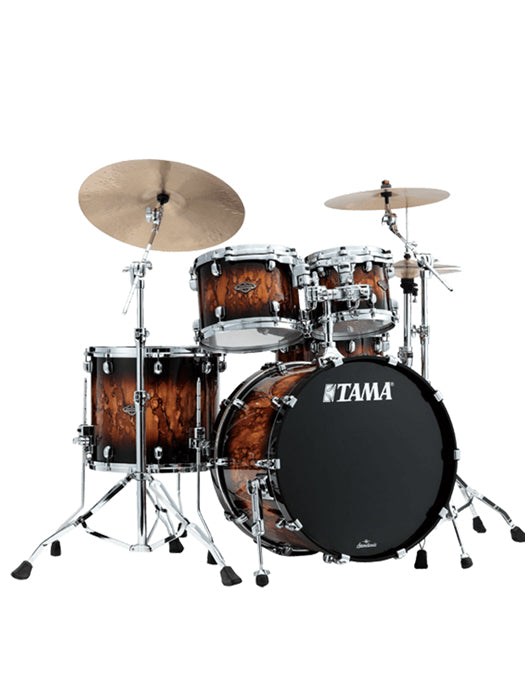 Tama WBS52RZS-MBR+WBSS55-MBR Starclassic Walnut/Birch 22" 6pc Drum Shell Set - Molten Brown Burst