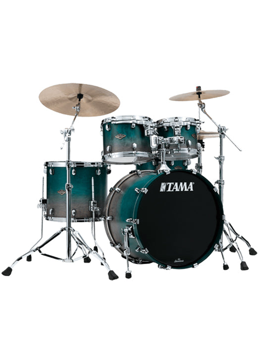 Tama WBS52RZS-SPF + WBSS55-SPF Starclassic Walnut/Birch 22" 6pc Drum Shell Set - Satin Sapphire Fade