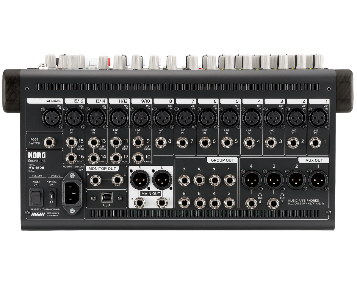 Korg MW-1608 BK Hybrid Analog/Digital Audio Mixer