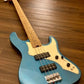Soloking MJ-1 Roasted Maple Neck Bass Guitar - Lake Placid Blue