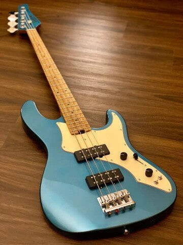 Soloking MJ-1 Roasted Maple Neck Bass Guitar - Lake Placid Blue