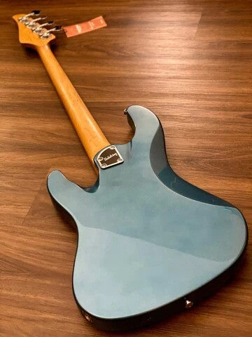 Soloking MJ-1 Roasted Maple Neck Bass Guitar - Lake Placid Blue