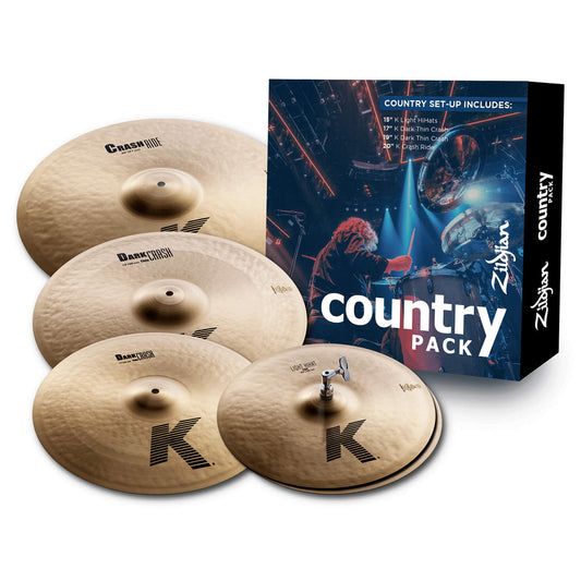 K K0801C Zildjian Country Cymbal Pack