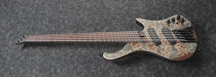 Ibanez Bass Workshop EHB1505MS 5-String Multi-Scale Bass Guitar With Bag - Black Ice Flat