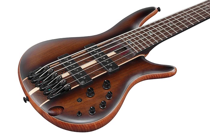 Ibanez Premium SR1356B 6-String Bass Guitar - Dual Mocha Burst Flat