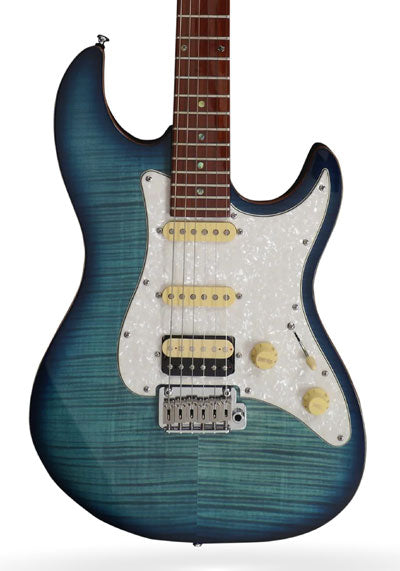 Sire Larry Carlton S7 FM Electric Guitar Transparent Blue