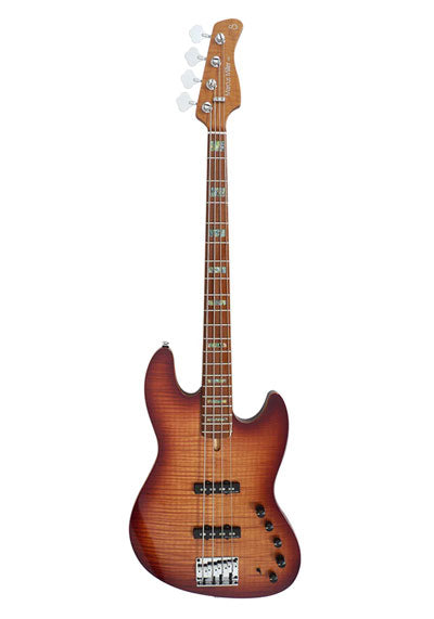 Sire V10 Series 4 String Electric Bass Guitar Swamp Ash Tobacco Sunburst