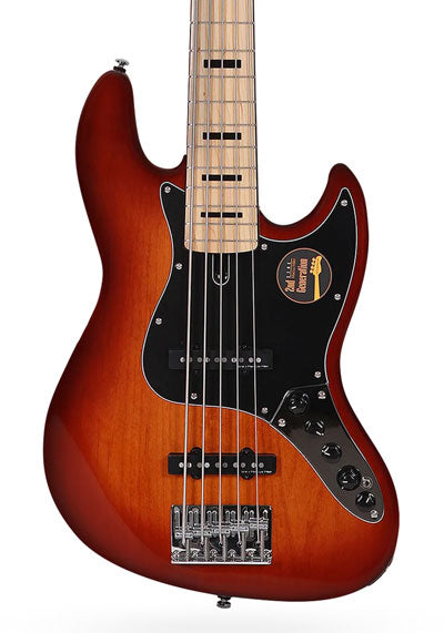 Sire Marcus Miller V7 Vintage 2nd Generation 5 String Electric Bass Guitar | Alder Tobacco Sunburst