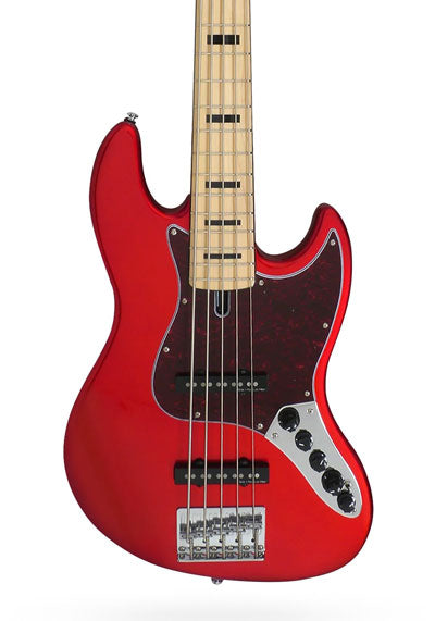 Sire Marcus Miller V7 2nd Generation 5 String  Electric Bass Guitar | Swamp Ash Bright Metallic Red