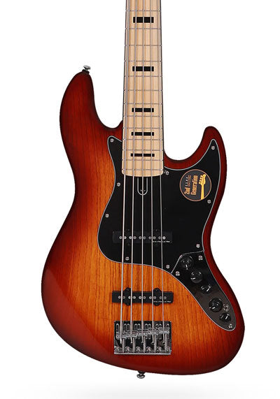 Sire Marcus Miller V7 2nd Generation 5 String  Electric Bass Guitar | Swamp Ash Tobacco Sunburst