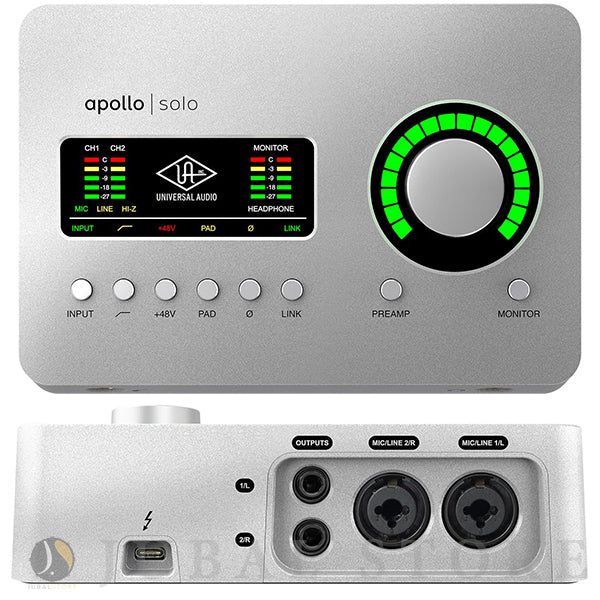 Universal Audio Apollo Solo - Thunderbolt 3 Audio Interface (for Mac & Windows) [Heritage Edition]