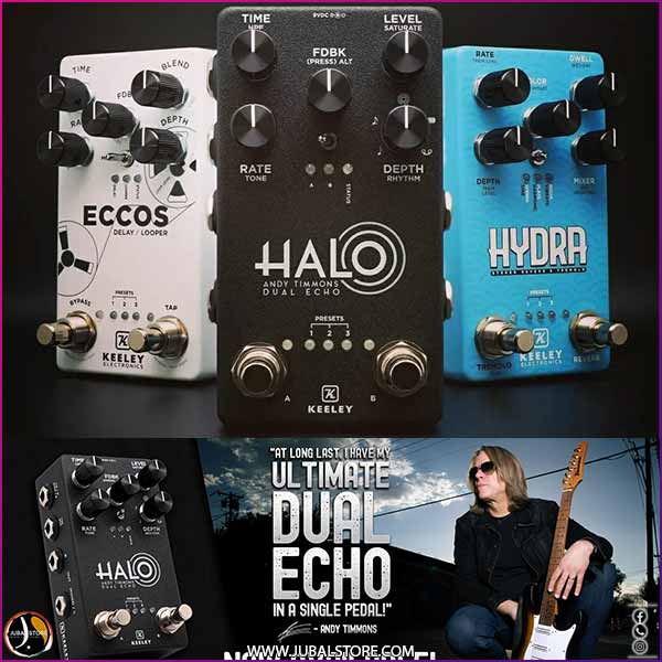 Keeley Electronics Halo Andy Timmons Dual Echo Guitar Effect Pedal