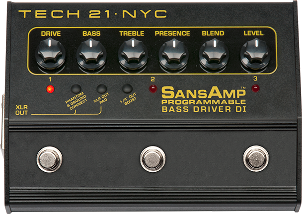 Tech 21 PBDR SansAmp Programmable Bass Driver DI Pedal