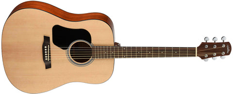 Walden D350L/W 300 Series Left Hand Acoustic Guitar Dreadnought w/Bag - Natural