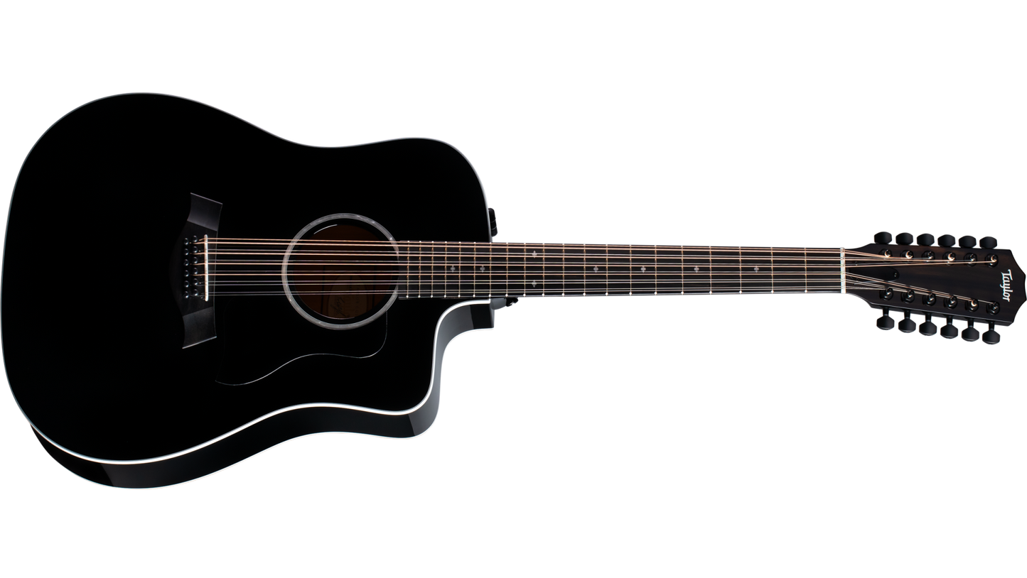 Taylor 250ce-BLK DLX 200 Series 12Strings Acoustic Guitar
