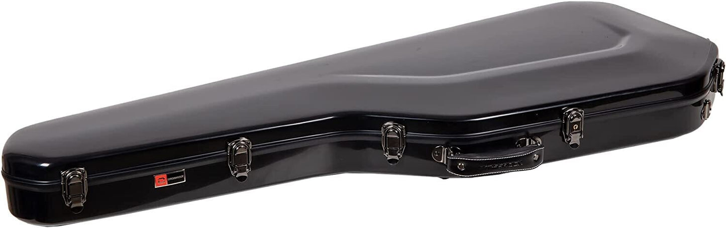 Crossrock Fiberglass Case for Telecaster and Stratocaster Style in Electric Guitars - Black (CRF2020GSTBK)