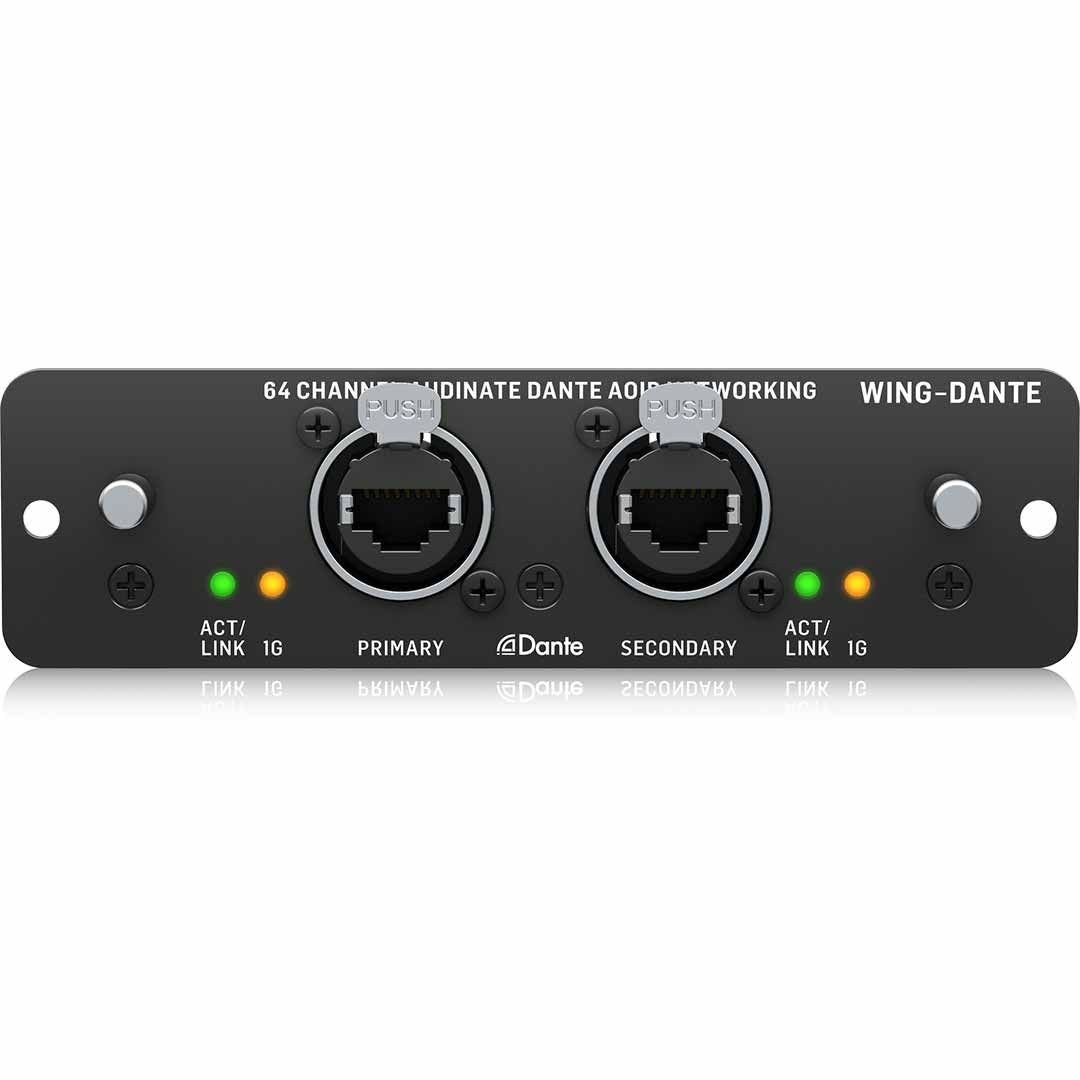 Behringer WING With WING-DANTE Expansion Card And Midas DL32 32Channel Stage Box