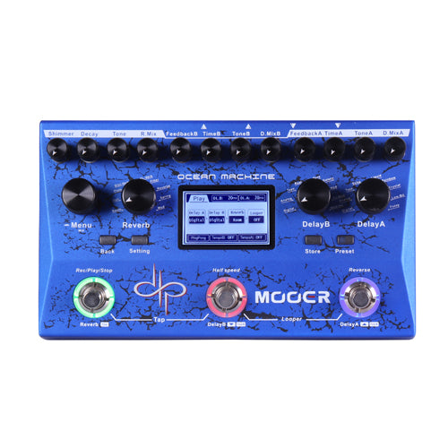 Mooer Ocean Machine Devin Townsend Signature pedal Dual Delay Reverb and Looper unit
