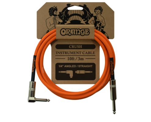 Orange CA035 Crush 10ft Instrument Cable Angled to Straight Pack of 5