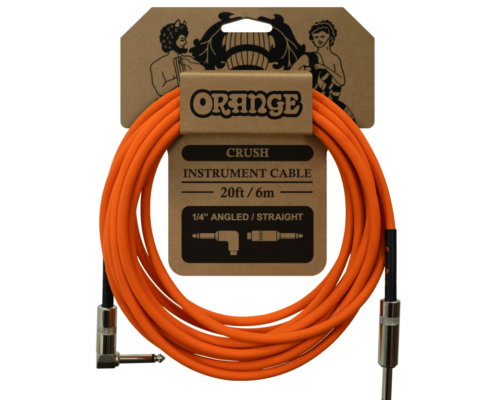 Orange CA037 Crush 20ft Instrument Cable Angled to Straight Pack Of 5
