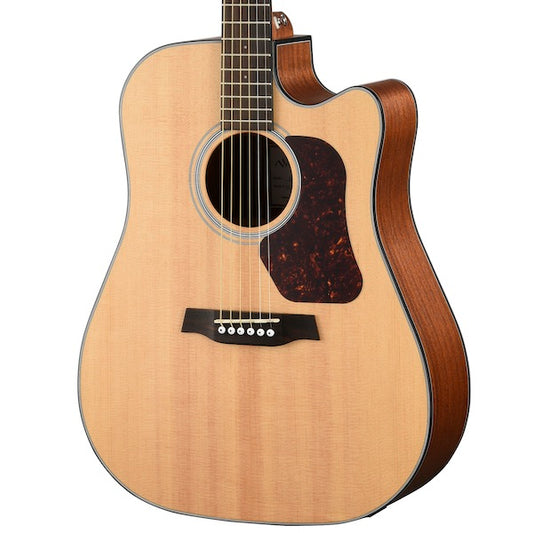 Walden D550CE/W Dreadnought w/Cutaway and Bag Acoustic Electric Guitar - Satin Natural
