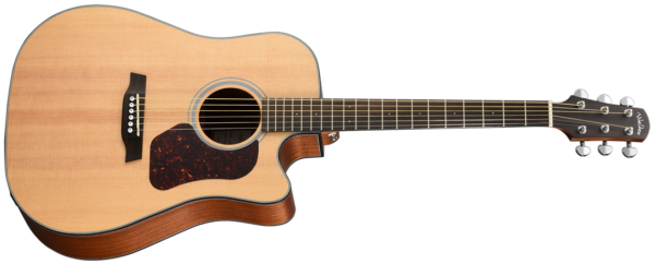 Walden D550CE/W Dreadnought w/Cutaway and Bag Acoustic Electric Guitar - Satin Natural