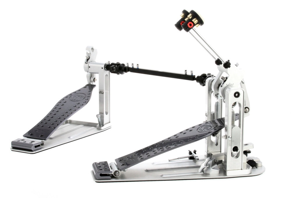 DW DWCPMDD2XF MDD Machined Direct Drive Double Bass Drum Pedal with Extended Footboard - Polished