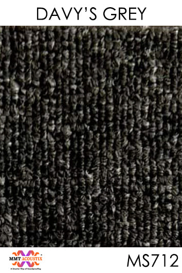 Acoustic Carpet Tiles 25mm Thick (50x50)cm Multi-Color Bass Absorption Box of 24 Pcs