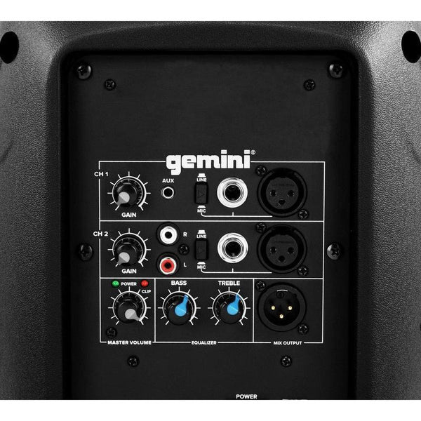 Gemini Audio AS-2108P 500 Watt Active 8Inch Loudspeaker Pair