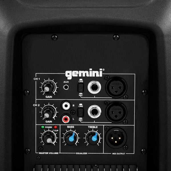 Gemini Audio AS-2112P 1500 Watt Active 12Inch Loudspeaker Pair