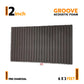 Groove Acoustic Foam Panel 6x3 Feet Pro Charcoal 6 Roll Pack