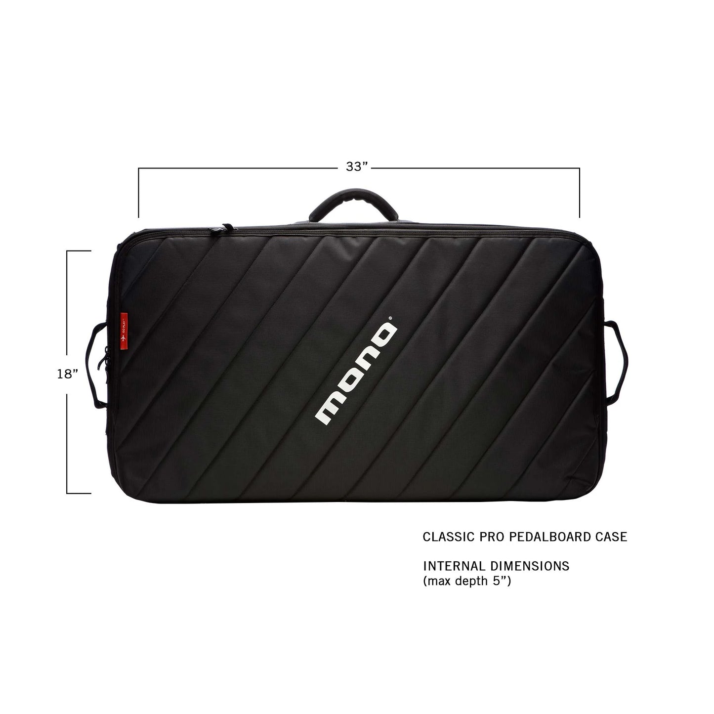 MONO M80-PB3-BLK Classic Pro Pedalboard Case — Black