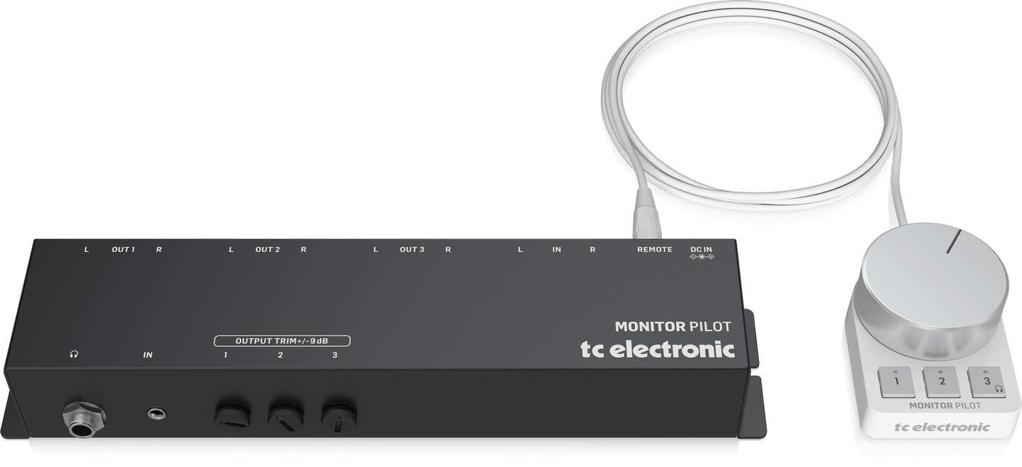TC Electronic Monitor Pilot Multi-Monitor Switching Control Station with Elegant Desktop Controller and Calibrated Listening