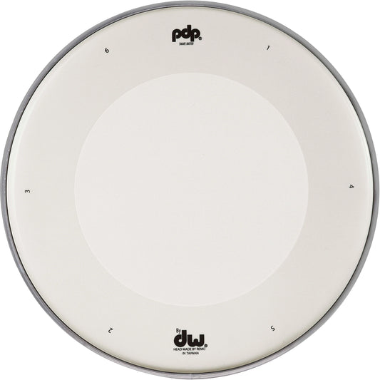 PDP PDACDH12WCDRY 12Inch White Coated Dry Snare Batter Head