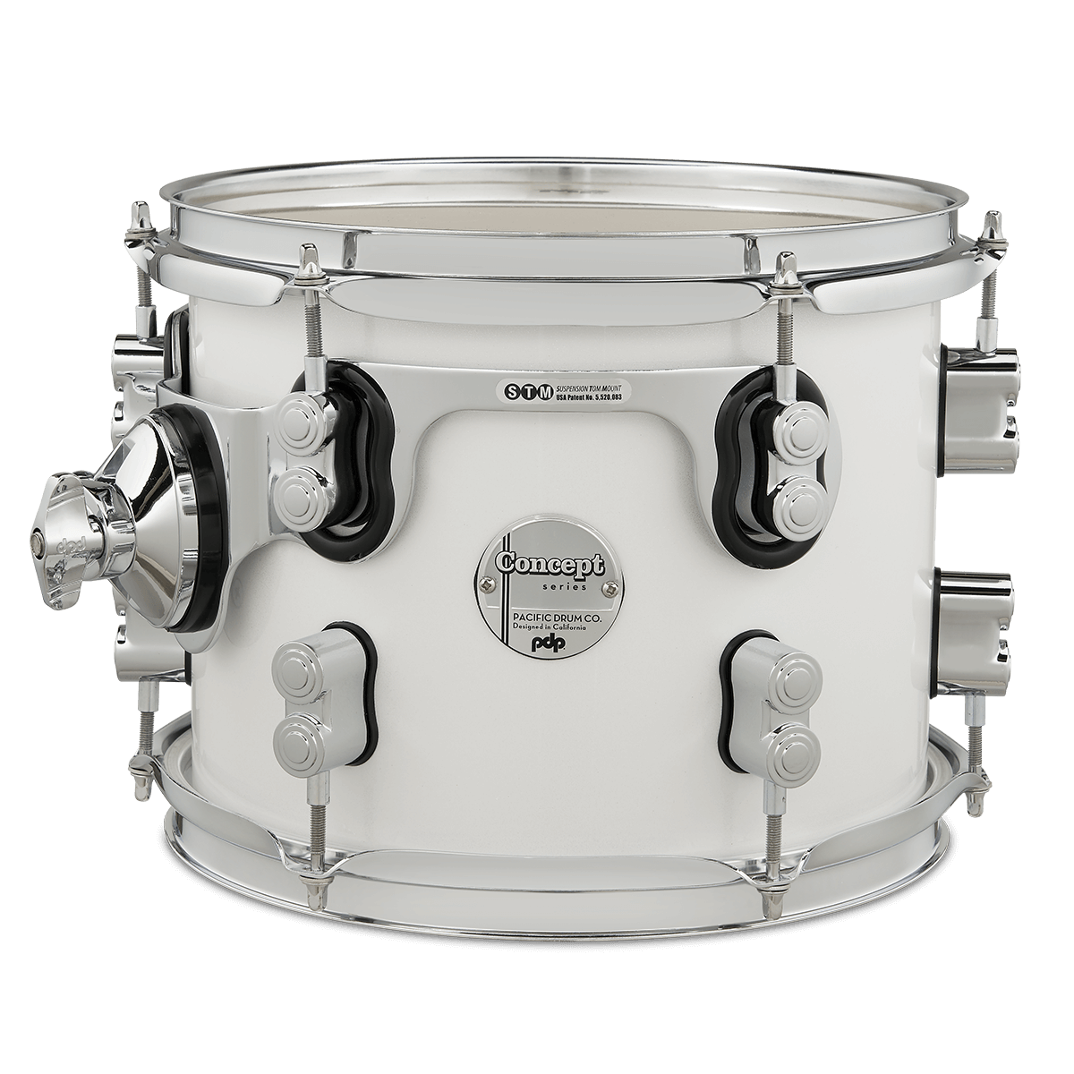 PDP By DW Concept Ahorn Shell Pack – 7-teilig, Blue Sparkle, Mit Chrom-Hardware