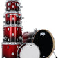 PDP PDCM2217RB Concept Maple Shell Pack 7-Piece Red To Black Sparkle Fade