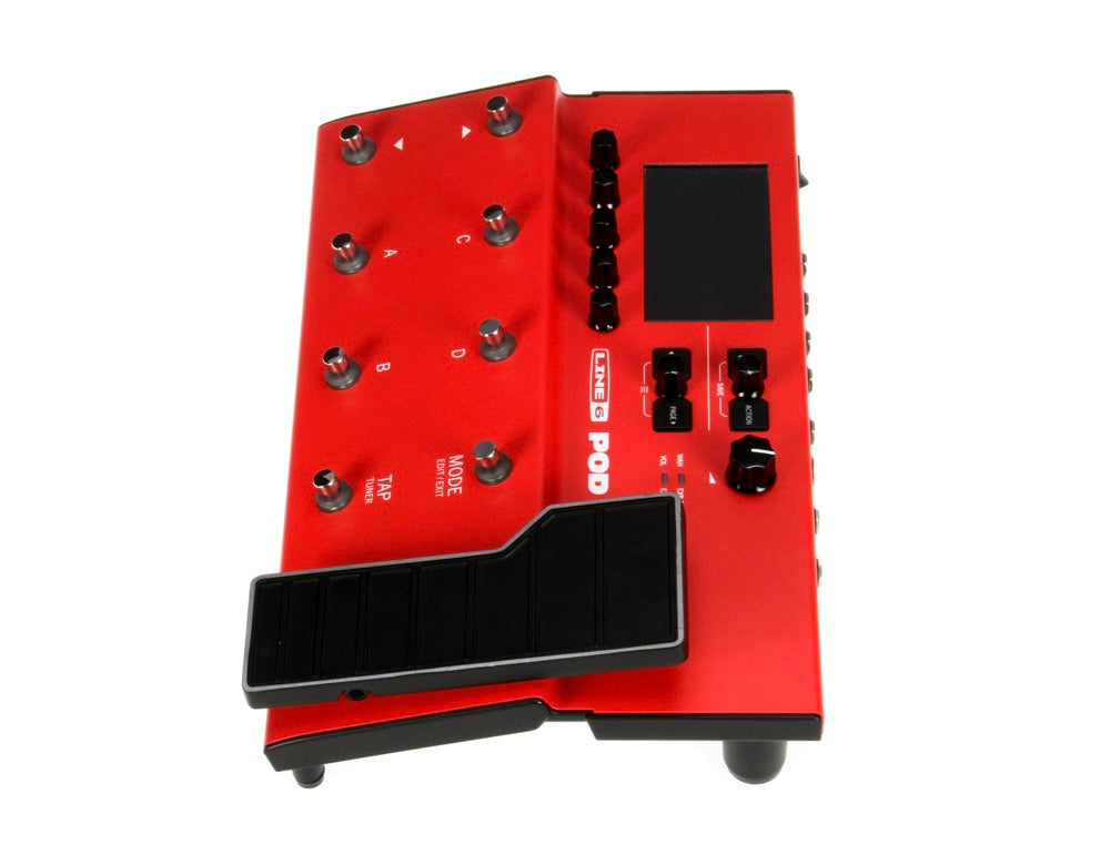 Line 6 POD Go Guitar Multi-effects Floor Processor - Limited Edition Red