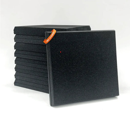 Boxer Acoustic Foam Panel | 1x1 Feet | 1.5" | Pro Charcoal Set Of 36 Pieces