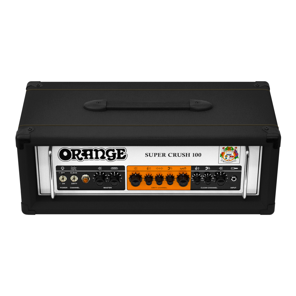 Orange Super Crush 100 - 100Watt Solid State Head - Black