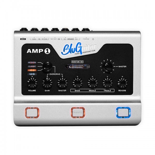 Guitars Guitar Amps Guitar Amp Heads BluGuitar Amp 1 BluGuitar Amp1 Mercury Edition 100-watt Pedalboard Amp with Nanotube