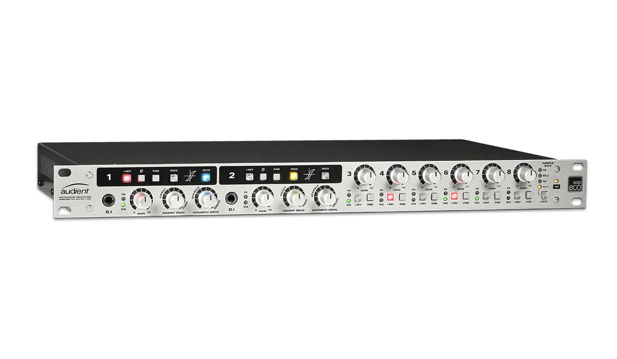 Audient ASP800 8 Channel Mic Preamp With HMX & IRON